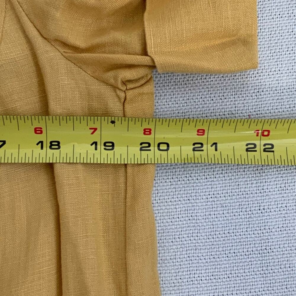 J. Jill Love Linen Mustard Aline Women's dress size small - Picture 6 of 6